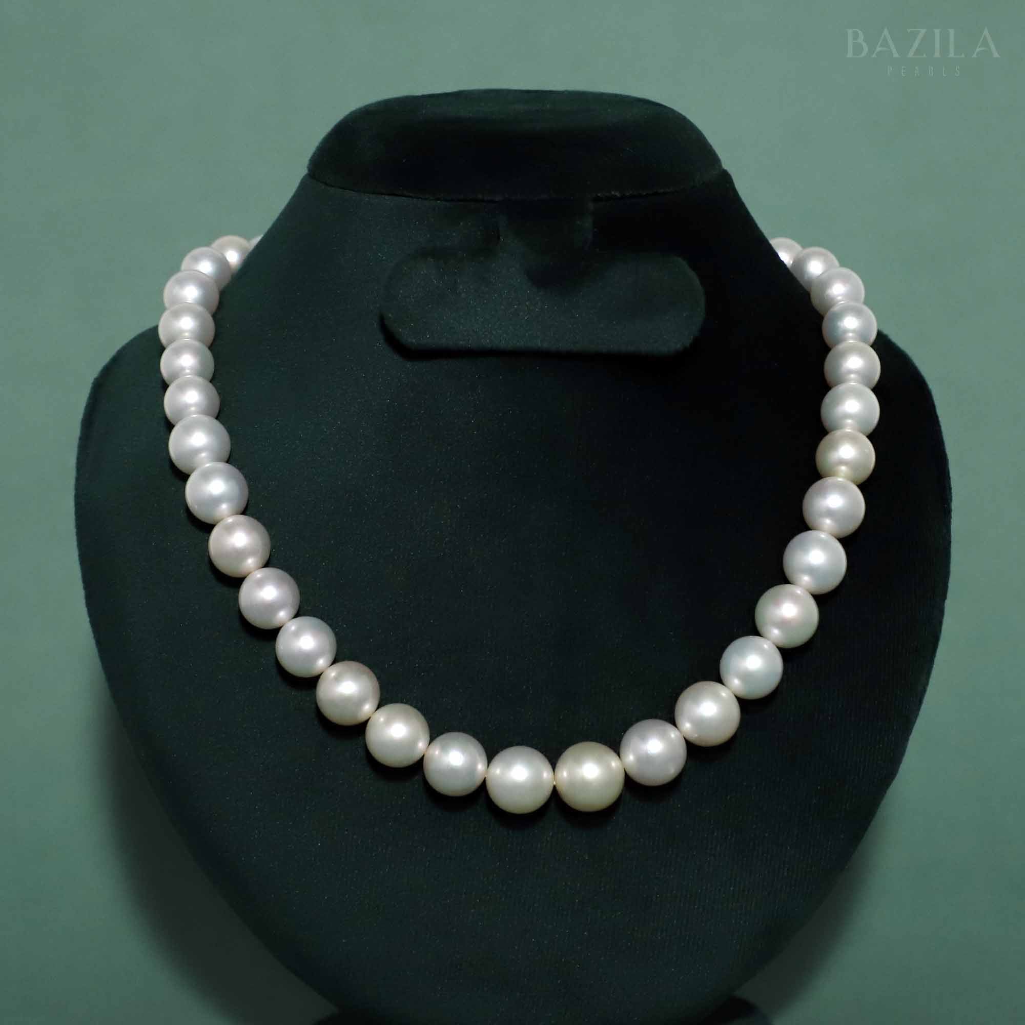 Timeless Elegant White Sea Pearl Necklace