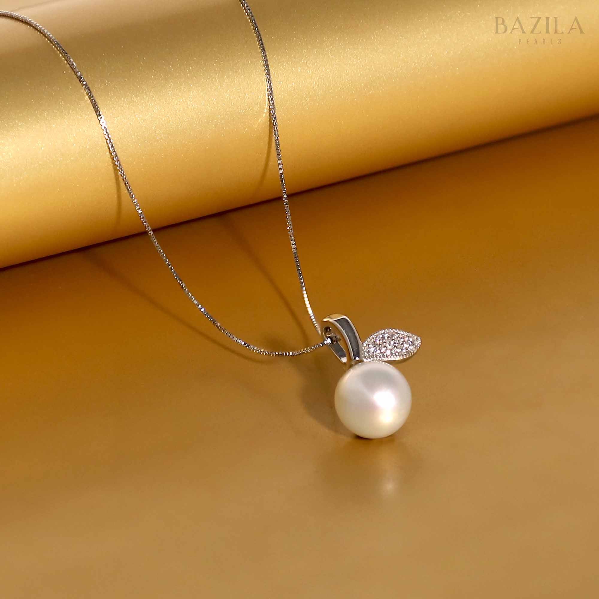 Ocean Leaf Sea Pearl Pendant