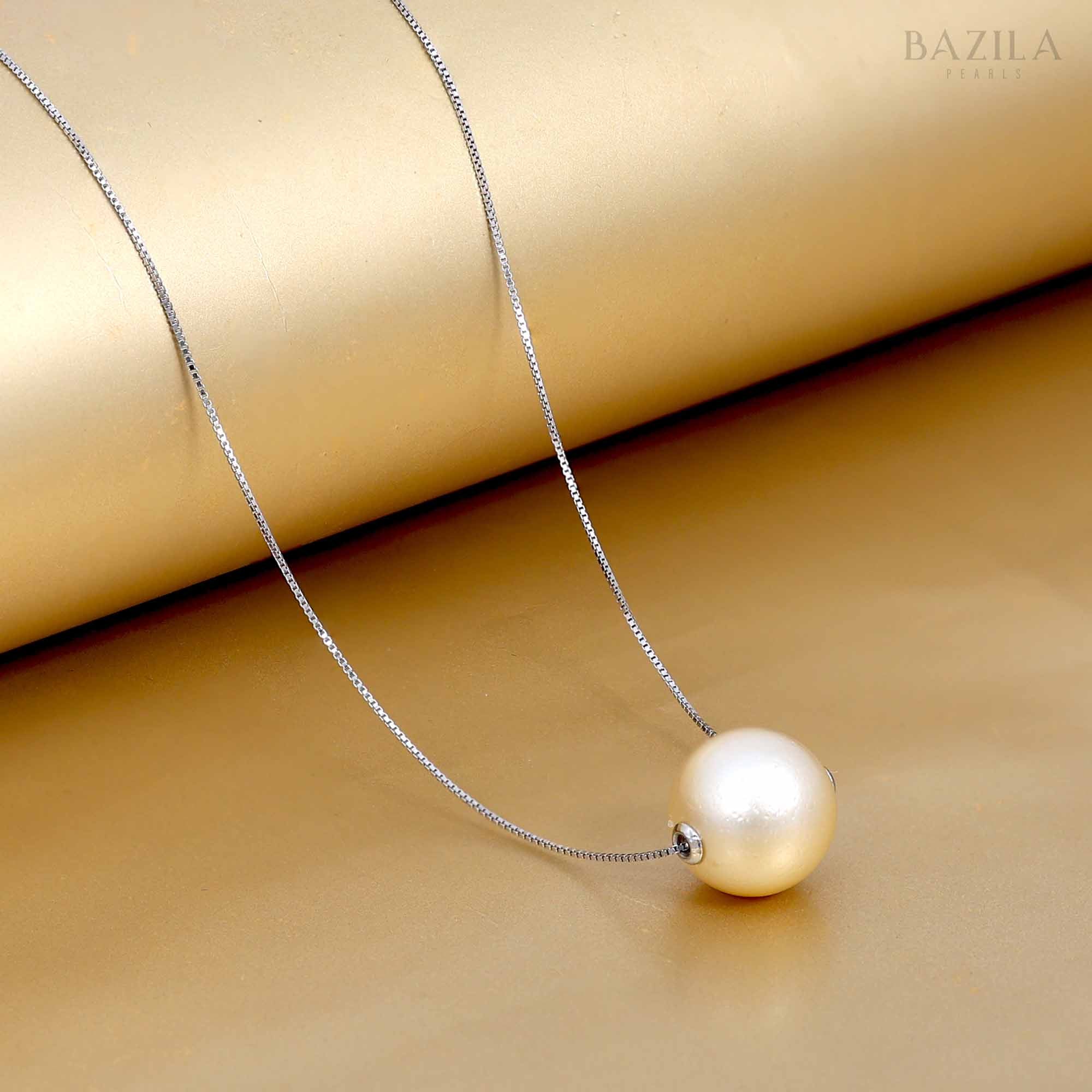 Classic Single Sea Pearl Pendant Necklace